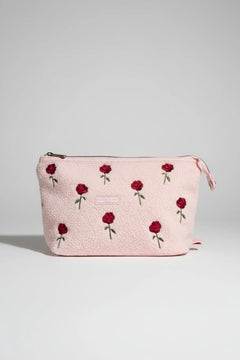 Shop Coconut Lane Coconut Lane Quilted Embroidered Roses Expandable Cosmetic Bag Cosmetic Case for women – premium loungewear and festival fashion at Spoiled Brat