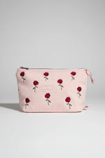 Shop Coconut Lane Coconut Lane Quilted Embroidered Roses Expandable Cosmetic Bag Cosmetic Case for women – premium loungewear and festival fashion at Spoiled Brat