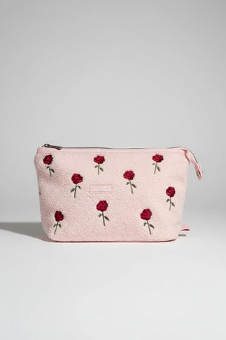 Shop Coconut Lane Coconut Lane Quilted Embroidered Roses Expandable Cosmetic Bag Cosmetic Case for women – premium loungewear and festival fashion at Spoiled Brat