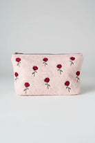 Shop Coconut Lane Coconut Lane Quilted Embroidered Roses Expandable Cosmetic Bag Cosmetic Case for women – premium loungewear and festival fashion at Spoiled Brat