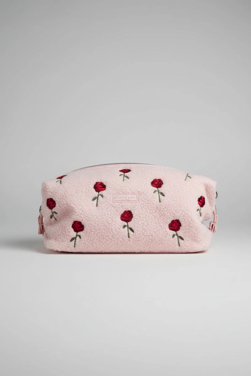 Shop Coconut Lane Coconut Lane Quilted Embroidered Roses Expandable Cosmetic Bag Cosmetic Case for women – premium loungewear and festival fashion at Spoiled Brat