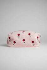 Shop Coconut Lane Coconut Lane Quilted Embroidered Roses Expandable Cosmetic Bag Cosmetic Case for women – premium loungewear and festival fashion at Spoiled Brat