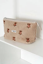 Shop Coconut Lane Coconut Lane Quilted Embroidered Theo Teddy Expandable Cosmetic Bag Cosmetic Case for women – premium loungewear and festival fashion at Spoiled Brat
