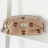 Shop Coconut Lane Coconut Lane Quilted Embroidered Theo Teddy Expandable Cosmetic Bag Cosmetic Case for women – premium loungewear and festival fashion at Spoiled Brat
