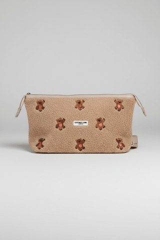 Shop Coconut Lane Coconut Lane Quilted Embroidered Theo Teddy Expandable Cosmetic Bag Cosmetic Case for women – premium loungewear and festival fashion at Spoiled Brat