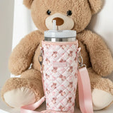 Shop Coconut Lane Coconut Lane Quilted Thea Teddy Tumbler Carry Case Water Bottle for women – premium loungewear and festival fashion at Spoiled Brat