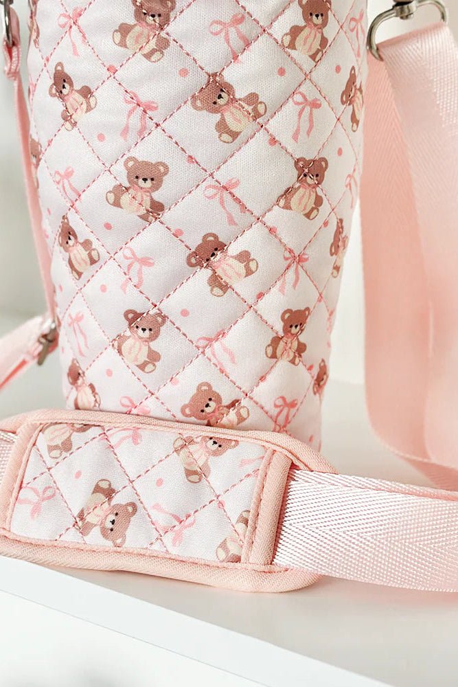 Shop Coconut Lane Coconut Lane Quilted Thea Teddy Tumbler Carry Case Water Bottle for women – premium loungewear and festival fashion at Spoiled Brat