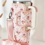Shop Coconut Lane Coconut Lane Quilted Thea Teddy Tumbler Carry Case Water Bottle for women – premium loungewear and festival fashion at Spoiled Brat
