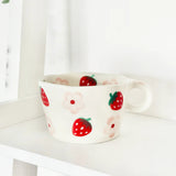 Shop Coconut Lane Coconut Lane Strawberries & Floral Mug Mug for women – premium loungewear and festival fashion at Spoiled Brat