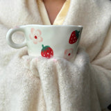 Shop Coconut Lane Coconut Lane Strawberries & Floral Mug Mug for women – premium loungewear and festival fashion at Spoiled Brat