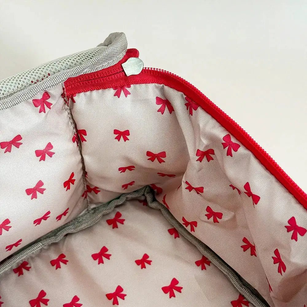 Coconut Lane Travel Vanity Case in Cherry Velvet - Spoiled Brat