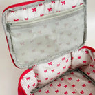 Coconut Lane Travel Vanity Case in Cherry Velvet - Spoiled Brat