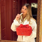 Coconut Lane Travel Vanity Case in Cherry Velvet - Spoiled Brat