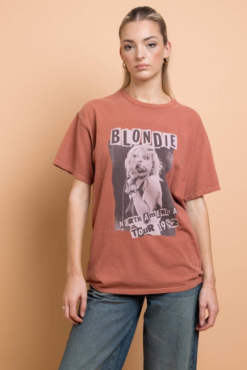 Shop Daisy Street Daisy Street Blondie Washed Tyler Tee T-Shirts for women – premium loungewear and festival fashion at Spoiled Brat
