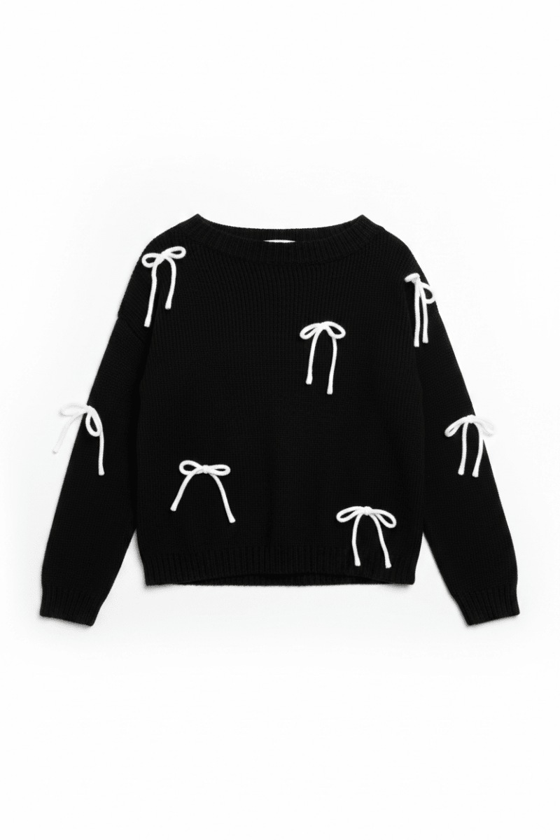 Shop Daisy Street Daisy Street Bow Detail Jumper Jumper for women – premium loungewear and festival fashion at Spoiled Brat
