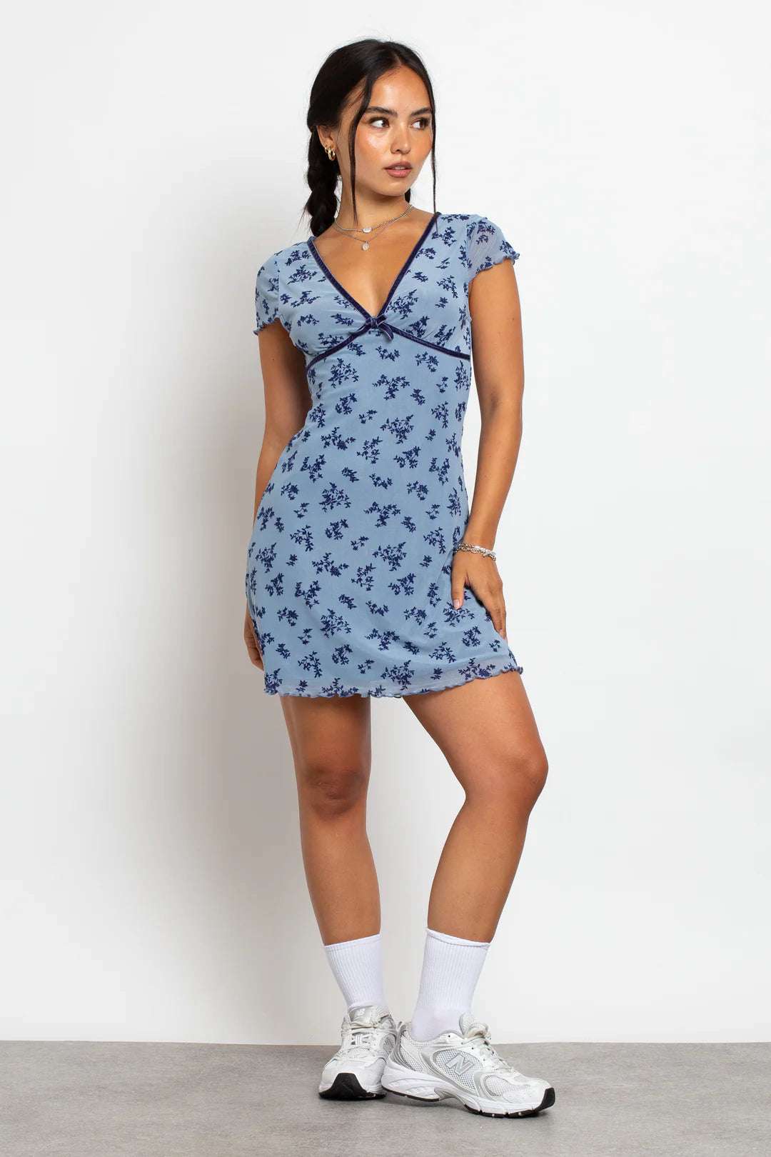 Shop Daisy Street Daisy Street Devore Mesh Mini Dress Mini Dress for women – premium loungewear and festival fashion at Spoiled Brat