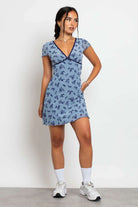 Shop Daisy Street Daisy Street Devore Mesh Mini Dress Mini Dress for women – premium loungewear and festival fashion at Spoiled Brat