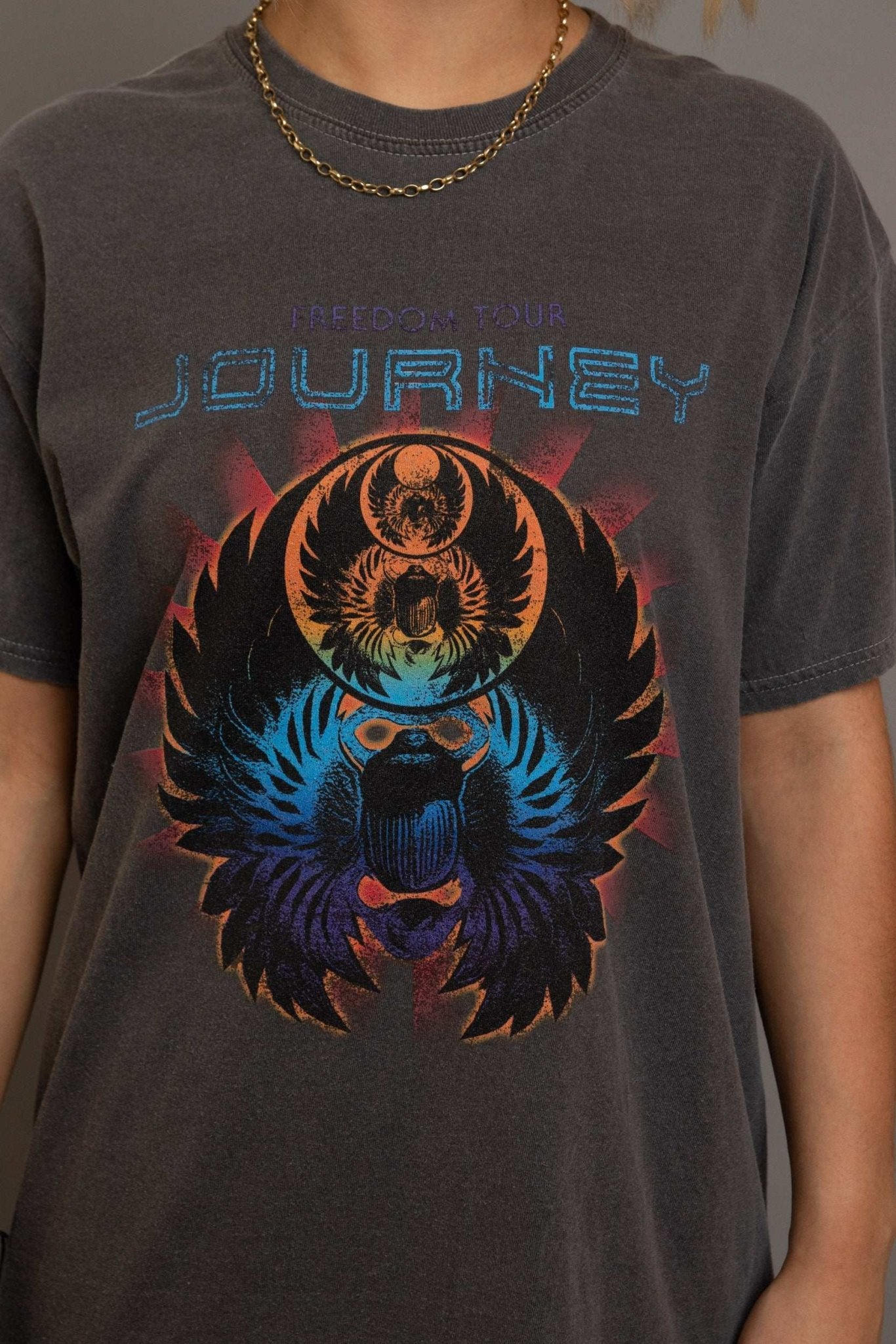 Daisy Street Journey Washed Band T-Shirt - Spoiled Brat