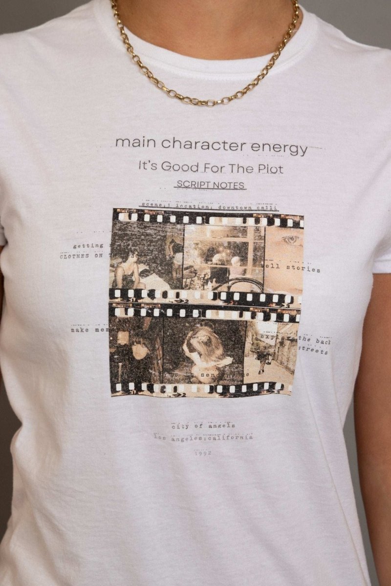 Shop Daisy Street Daisy Street Main Character Energy Photo Negative Tee T-Shirts for women – premium loungewear and festival fashion at Spoiled Brat