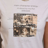 Shop Daisy Street Daisy Street Main Character Energy Photo Negative Tee T-Shirts for women – premium loungewear and festival fashion at Spoiled Brat
