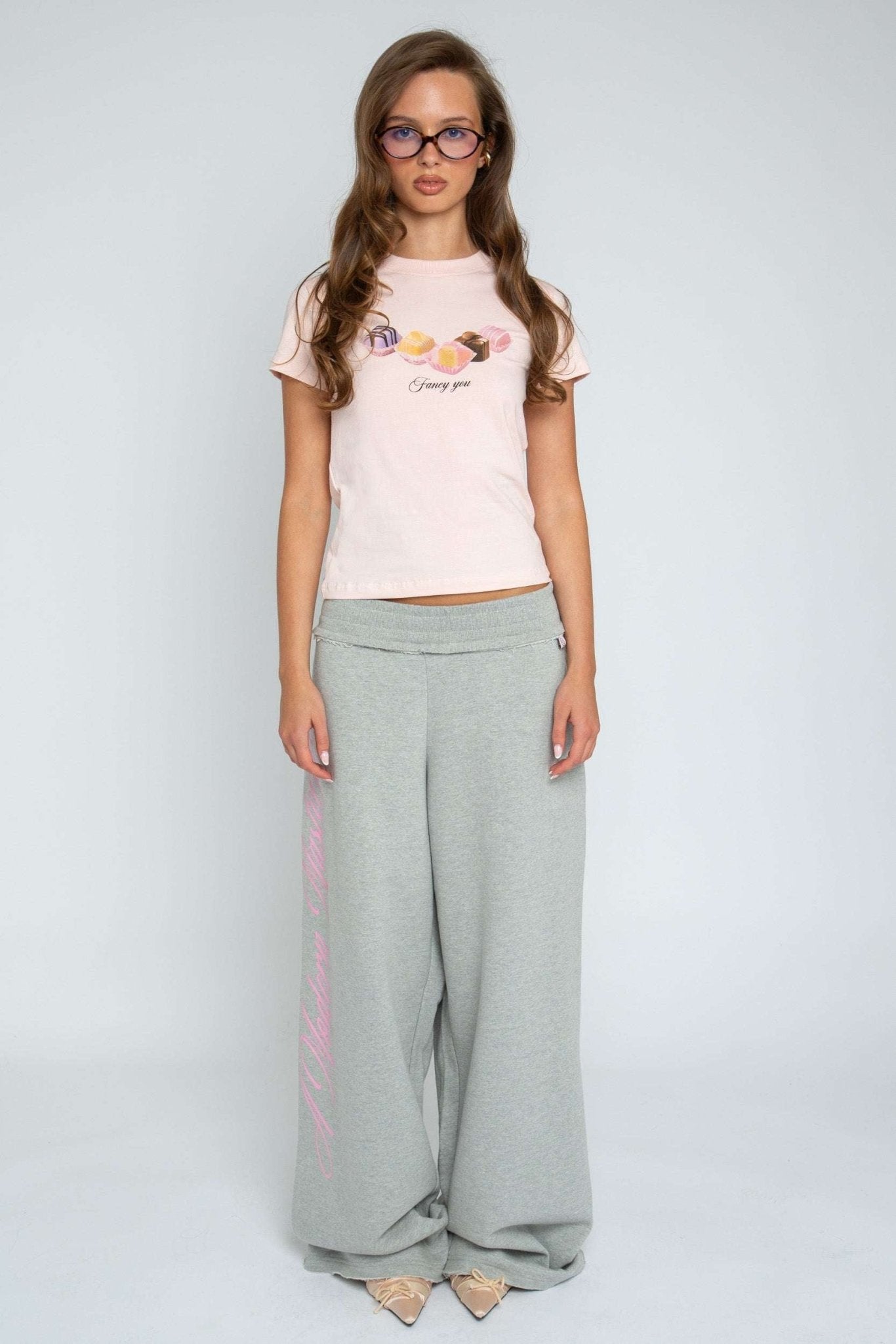 Shop Daisy Street Daisy Street Masterpiece Grey Jogger Pants Jogger Bottoms for women – premium loungewear and festival fashion at Spoiled Brat