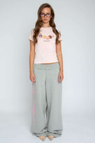 Shop Daisy Street Daisy Street Masterpiece Grey Jogger Pants Jogger Bottoms for women – premium loungewear and festival fashion at Spoiled Brat