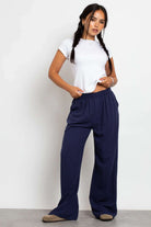 Daisy Street Mid Rise Wide Leg Joggers - Spoiled Brat
