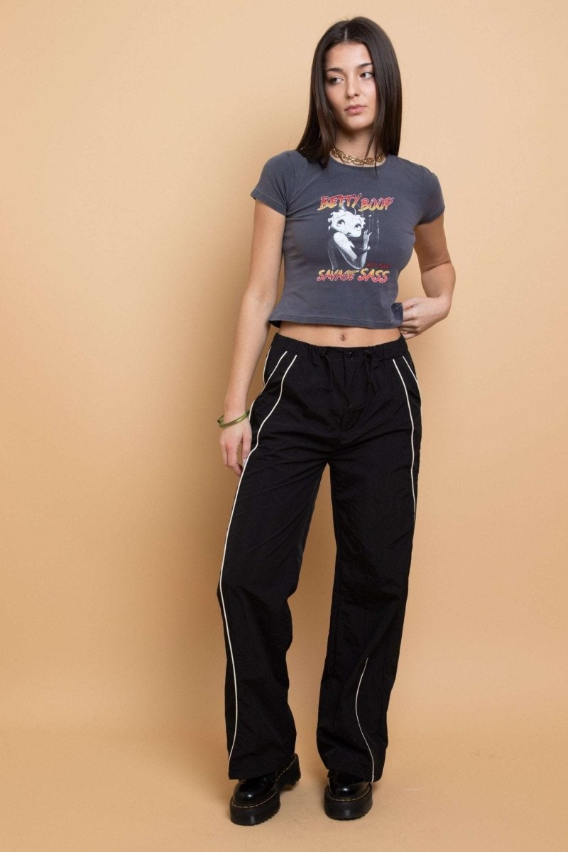 Shop Daisy Street Daisy Street Piping Detail Trousers with Star Pockets Trousers for women – premium loungewear and festival fashion at Spoiled Brat