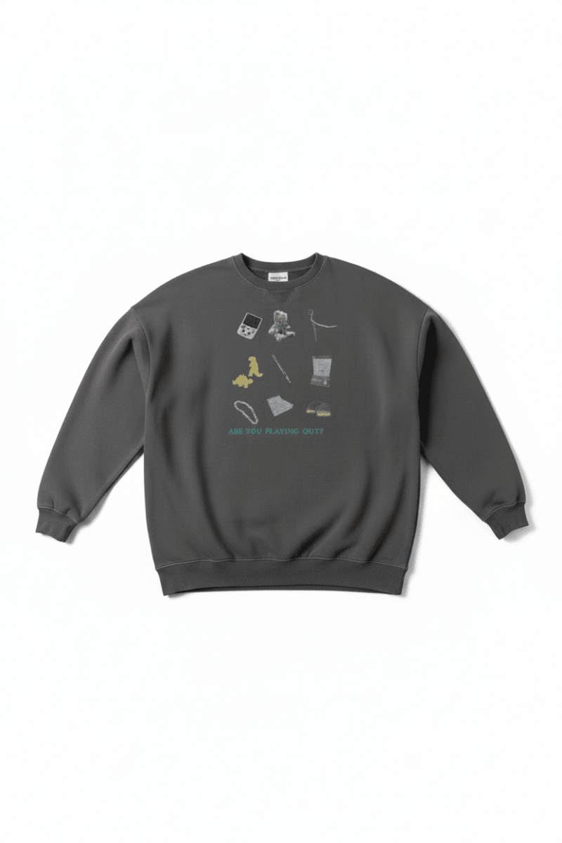 Shop Daisy Street Daisy Street Playing Out Oversized Sweatshirt Sweater for women – premium loungewear and festival fashion at Spoiled Brat