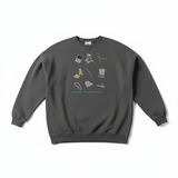 Shop Daisy Street Daisy Street Playing Out Oversized Sweatshirt Sweater for women – premium loungewear and festival fashion at Spoiled Brat