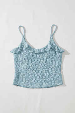 Shop Daisy Street Daisy Street Ruffle Detail Bubble Lace Cami Top Cami Top for women – premium loungewear and festival fashion at Spoiled Brat