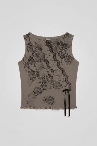 Shop Daisy Street Daisy Street Slash Neck Top with Bow Detail Vest Top for women – premium loungewear and festival fashion at Spoiled Brat