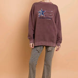 Shop Daisy Street Daisy Street States and Stars Vintage Sweater Sweater for women – premium loungewear and festival fashion at Spoiled Brat