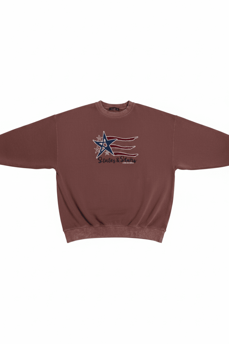 Shop Daisy Street Daisy Street States and Stars Vintage Sweater Sweater for women – premium loungewear and festival fashion at Spoiled Brat