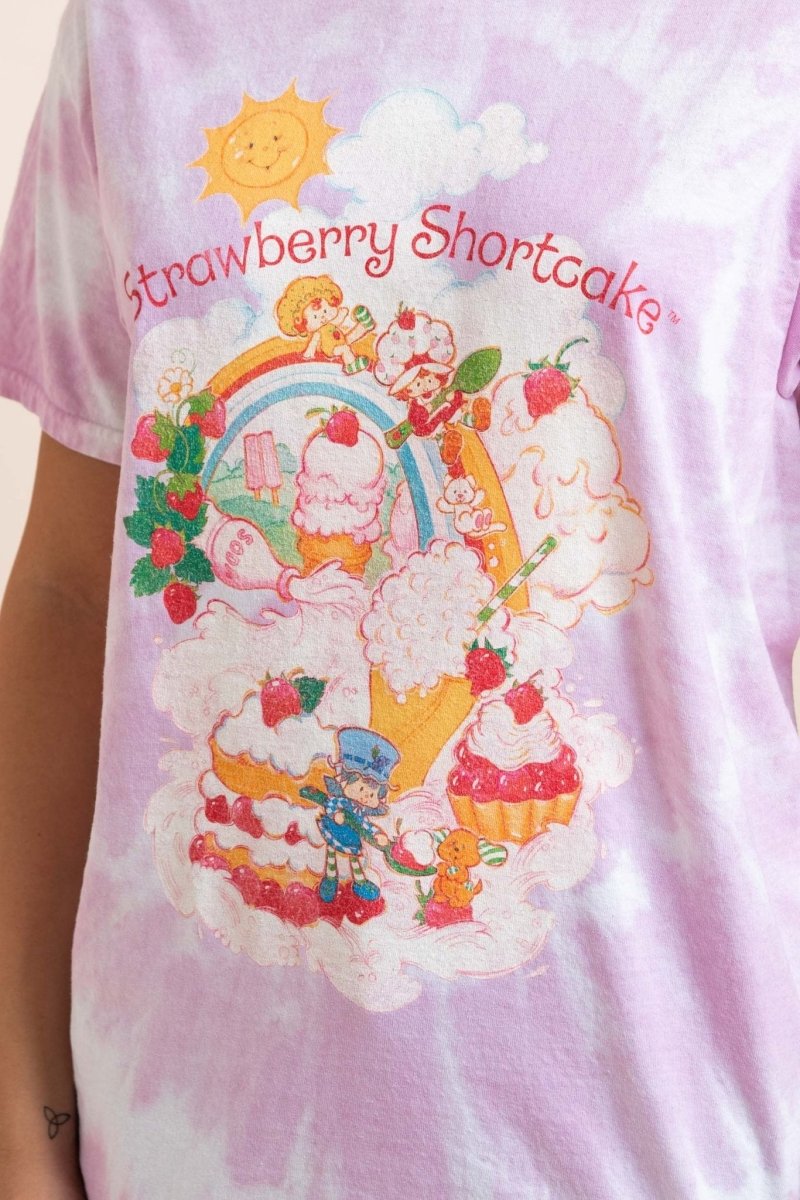 Shop Daisy Street Daisy Street Strawberry Shortcake Tie Dye Tyler Tee T-Shirt for women – premium loungewear and festival fashion at Spoiled Brat