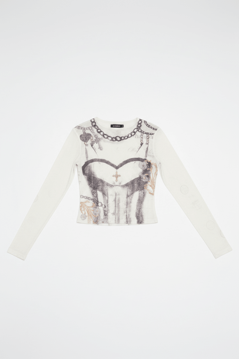 Shop Daisy Street Daisy Street Tease Top Long Sleeved Top for women – premium loungewear and festival fashion at Spoiled Brat