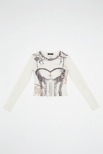 Shop Daisy Street Daisy Street Tease Top Long Sleeved Top for women – premium loungewear and festival fashion at Spoiled Brat