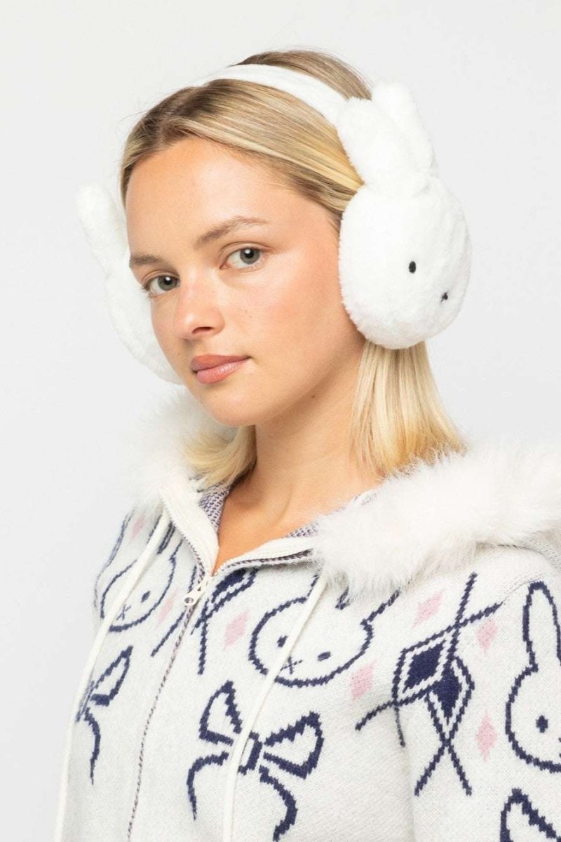 Shop Daisy Street Daisy Street x Miffy Faux Fur Ear Muffs Ear Muffs for women – premium loungewear and festival fashion at Spoiled Brat