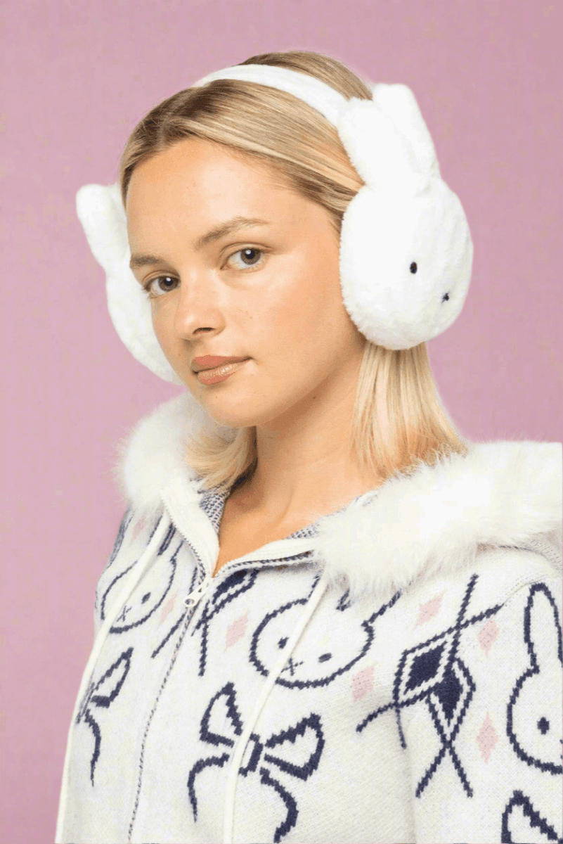 Shop Daisy Street Daisy Street x Miffy Faux Fur Ear Muffs Ear Muffs for women – premium loungewear and festival fashion at Spoiled Brat