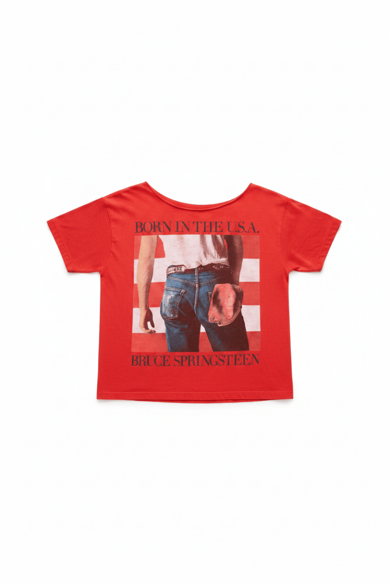 Shop Daydreamer LA Daydreamer LA Bruce Springsteen Americana Off The Shoulder Tee as seen on Taylor Swift T-Shirt for women – premium loungewear and festival fashion at Spoiled Brat