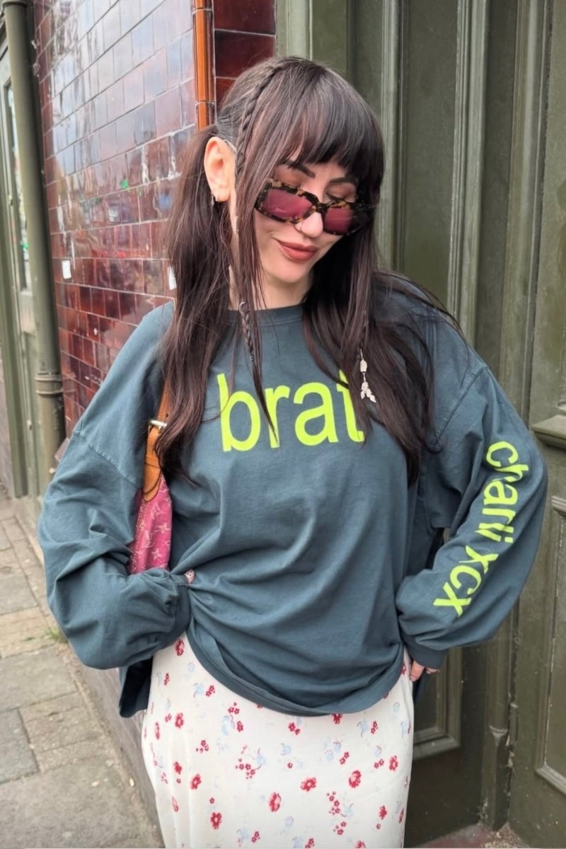 Shop Daydreamer LA Daydreamer LA CHARLI XCX Brat Long Sleeve Tee T-Shirt for women – premium loungewear and festival fashion at Spoiled Brat