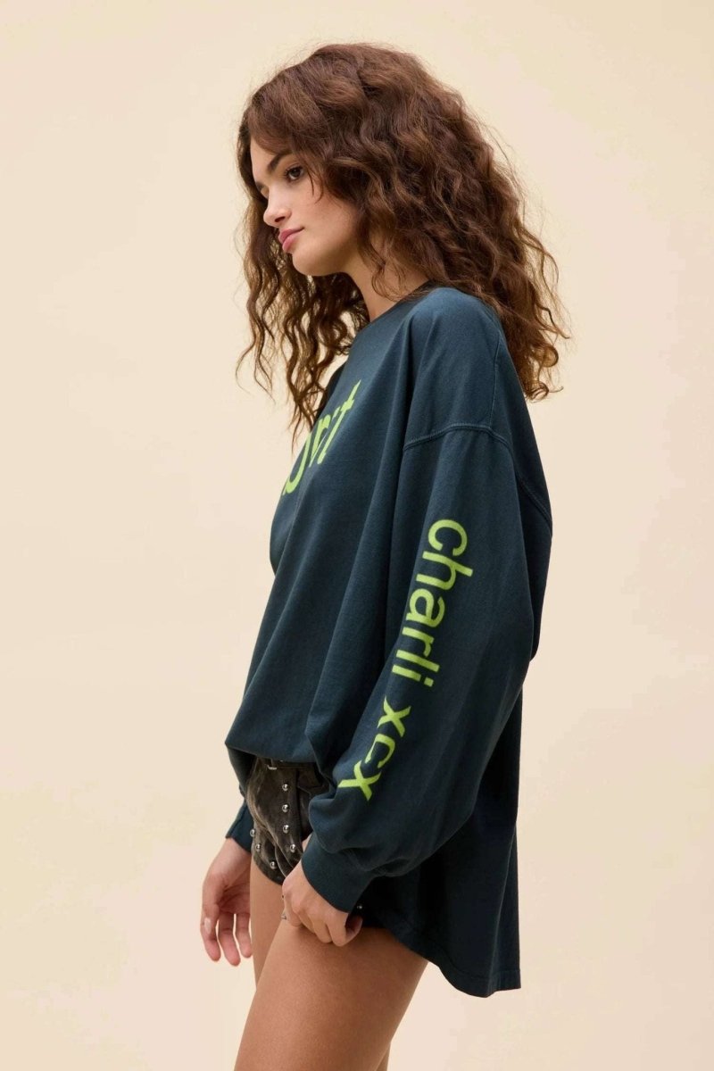 Shop Daydreamer LA Daydreamer LA CHARLI XCX Brat Long Sleeve Tee T-Shirt for women – premium loungewear and festival fashion at Spoiled Brat
