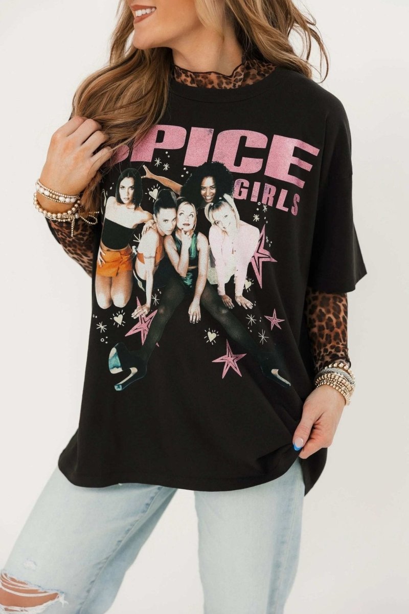 Shop Daydreamer LA Daydreamer LA Spice Girls Doodles Merch Tee T-Shirt for women – premium loungewear and festival fashion at Spoiled Brat