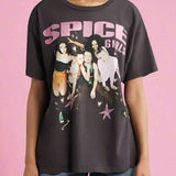 Shop Daydreamer LA Daydreamer LA Spice Girls Doodles Merch Tee T-Shirt for women – premium loungewear and festival fashion at Spoiled Brat