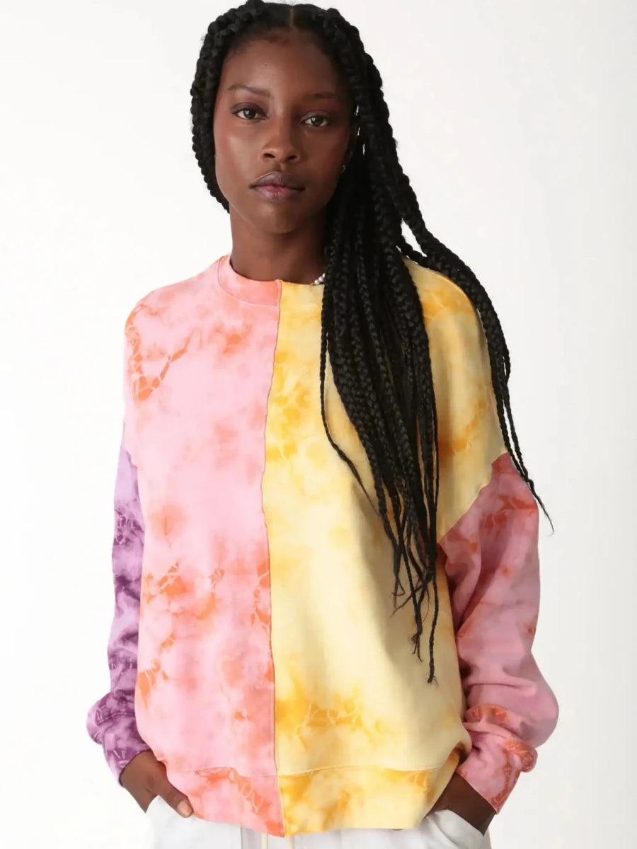 Shop Electric and Rose Electric and Rose Bhodi Patchwork Sweater Long Sleeved Top for women – premium loungewear and festival fashion at Spoiled Brat
