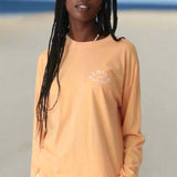 Shop Electric and Rose Electric and Rose Camden Boyfriend Tee - Beach Club Graphic Long Sleeved Top for women – premium loungewear and festival fashion at Spoiled Brat