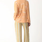 Shop Electric and Rose Electric and Rose Camden Boyfriend Tee - Beach Club Graphic Long Sleeved Top for women – premium loungewear and festival fashion at Spoiled Brat