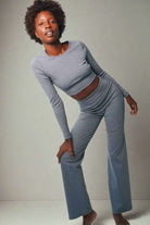 Shop Electric and Rose Electric & Rose Ella Ribbed Lounge Pants Trousers for women – premium loungewear and festival fashion at Spoiled Brat