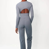 Shop Electric and Rose Electric & Rose Ella Ribbed Lounge Pants Trousers for women – premium loungewear and festival fashion at Spoiled Brat