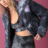 Shop Electric and Rose Electric & Rose Puffer Bomber Jacket as seen on Chloe Meadows Jacket for women – premium loungewear and festival fashion at Spoiled Brat